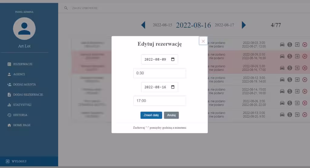 Dodaj PARKING PYRZOWICE 2 moduł rezerwacja parkingów
