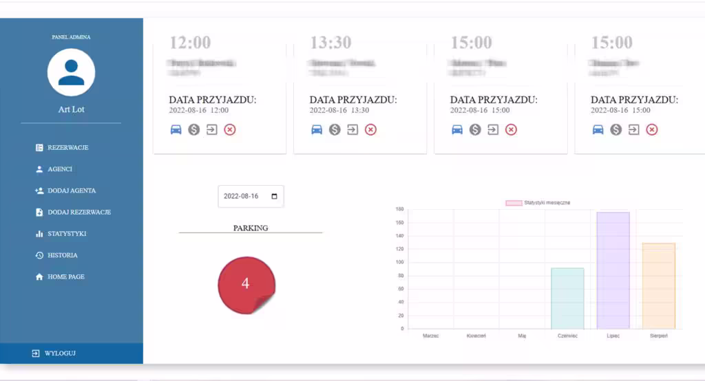 Dodaj PARKING PYRZOWICE 3 program do rezerwacji parkingów